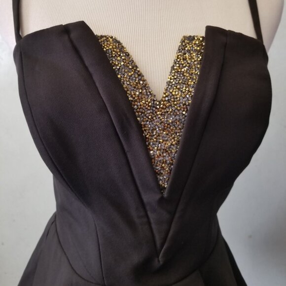 Lipsy London rhinestone top women's size 4 (I12) - Picture 3 of 5